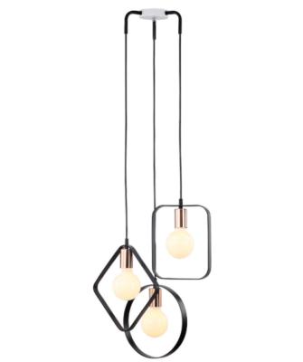 China EUROPEAN Simple Design Rectangle Shape Hanging Fixtures Cheap Living Room Kitchen Pendant Hanging Led Lights for sale