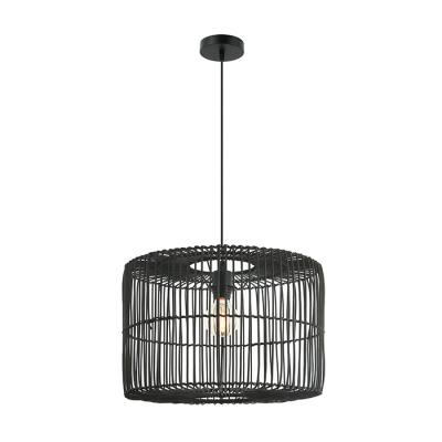 China New trend modern handmade wicker rattan hanging lamp bedroom pendant light for home indoor or hotel luce chandelier pendente for sale