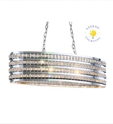 China EUROPEAN Hot Sale Chrome Metal And Crystal Plating Modern Nordic Pendant Light for sale