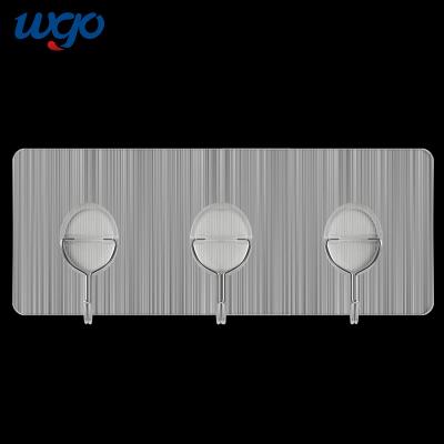 China WGO 3 Hook Towel Holder 6kg Max bearing Stainless Steel Towel Hooks for sale