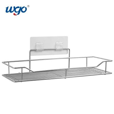 China 35.5cm Silver Color WGO Washable Bathroom Shower Caddy Clear Accessories Set for sale