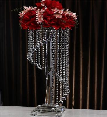 China All New Design Wholesale and Clear High Quality Crystal Candelabrum Ornament with Flower for sale