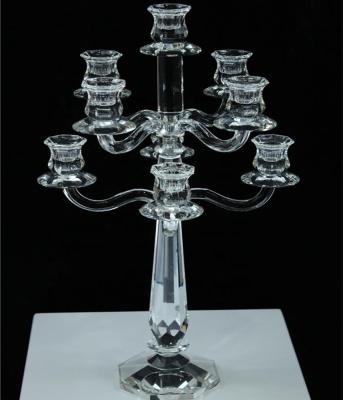 China All New Design Wholesale and 3 Row High Quality Crystal Bead Candle Holders for sale