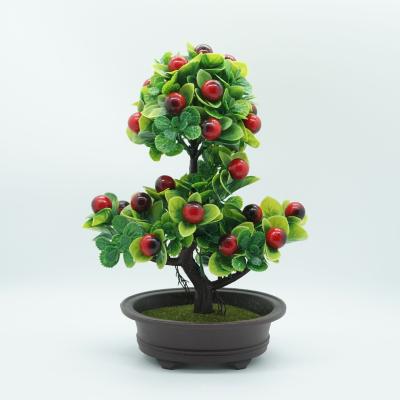 China Wholesale High Quality New Design Decoration Artificial Bonsai Fruit Tree In 4 Colors With Competitive Price for sale