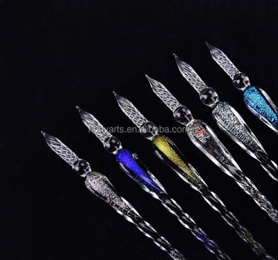 China Europe Wholesale Fashional Design and High Quality Glass Dip Writing Pen for sale