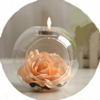 China All new design transparent candle holder and glass ball vase wholesale with competitive price for sale