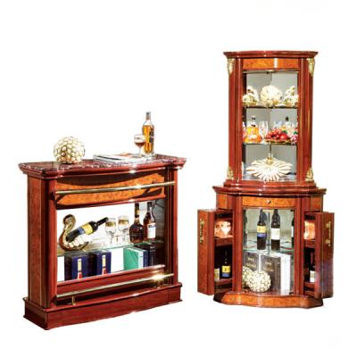 China Expandable 680cm*680cm*2064cm color antique maple living room home furniture floor wine classic high quality luxury display cabinet for sale