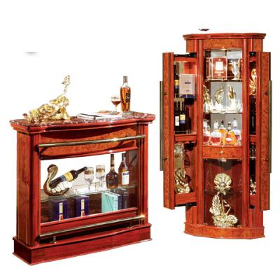 China High Quality Adjustable Antique Wooden Curiosity Cabinets Adjustable Wine Cabinet (Other) For Home for sale