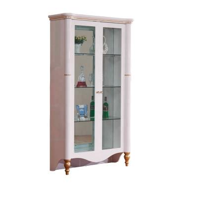 China High Gloss C'est La Vie Luxury Living Room Home Furniture Led Light Glass White Bar Wine Display Cabinet for sale