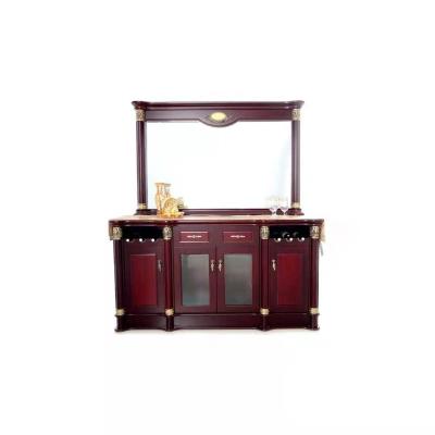 China Buffet Top Antique Marble Luxury Sideboard Mirrored Furniture Dining Room Buffet Table Cabinet Wine Cabinets Storage Rack Wooden Drawers for sale