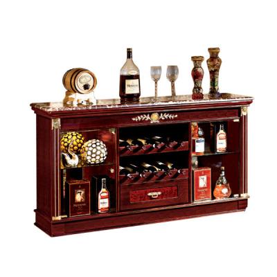 China Cherry color 1560cm*420cm*840cm antique high gloss color 1560cm*420cm*840cm surface treatment cost effective high end living room apartment furniture floor wine display cabinet for sale