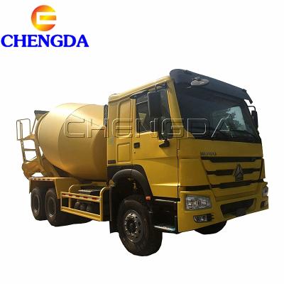 China Hotels 10 wheels howo 8 cubic concrete machinery 6x4 mixer truck for sale