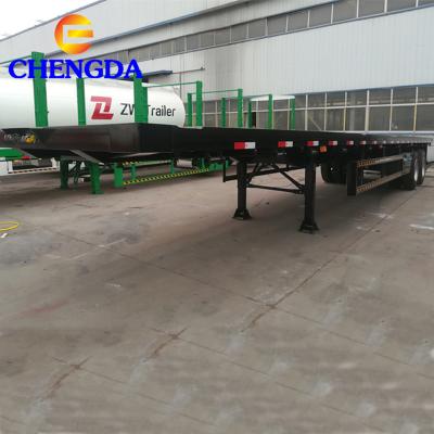 China Truck Trailer 20 Feet 3 Meter Flat Bed Detachable Used Trailer Low for sale