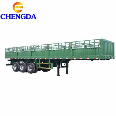 China Chinese Brand 3 Axle Customized Fence Cargo Trailer Truck Trailer for sale