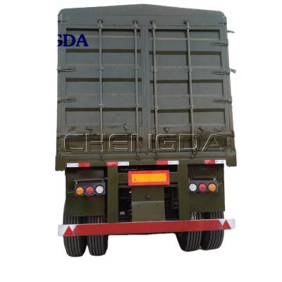 China Truck Trailer Price Enclosed Side Wall Barrier Cargo Trailer for sale