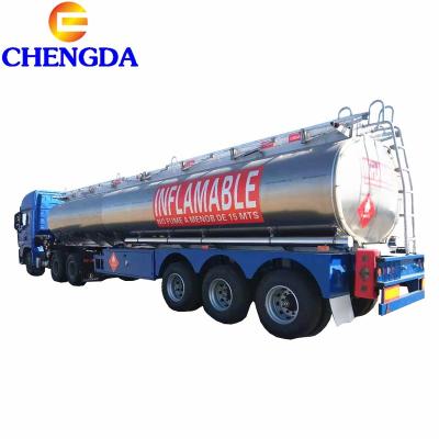 China Truck Trailer 42000L 45000L 48000L 50000L Aluminum Tank Trailer Aluminum Tank Truck for sale