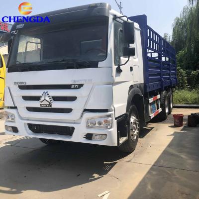 China Howo Used Howo Heavy Duty 6x4 Fence 371Hp Cargo Trucks 8214x2496x3386 for sale