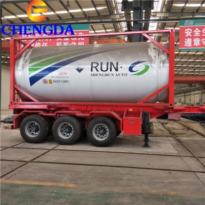 China Container Equipment ISO Liquid Loading Tank Vehicle for sale