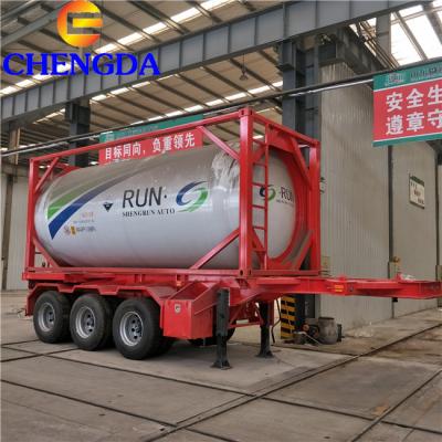 China 20ft Standard ISO Liquid Oil Storage Tank 40ft ISO Fuel Tank Container for sale