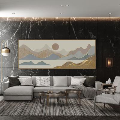 China Modern High Grade Glass Crystal Porcelain Painting 3 Panel Wall Decor for sale