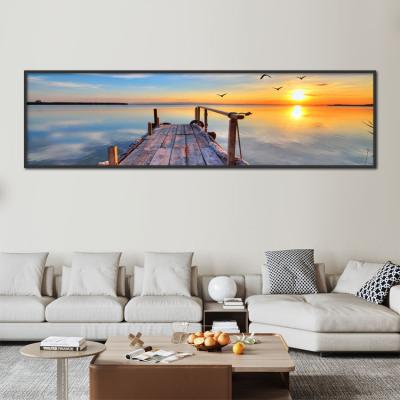 China Modern Home Porcelain Wall Decor Decorative Landscape Paintings Art Seascape Paintings Ceramic Crystal for sale