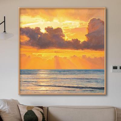 China Hot Sale New Classic/Postmodern Wall Arts Painting New Arrival Wall Art Decor Sunset Landscape Crystal Painting For Home Decor for sale