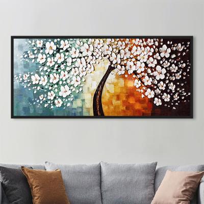 China Modern Modern Wall Art Decoration 3d Textured Large Abstract Wall Pictures Flower Oil Painting For Living Room for sale