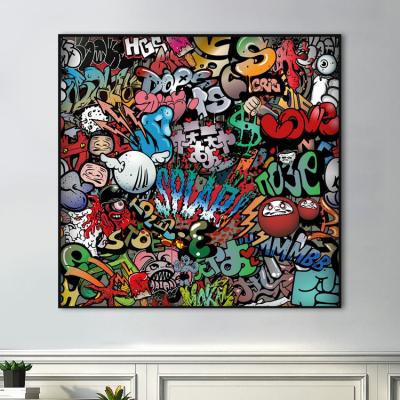 China New Classic/Postmodern Home Wall Art Oil Canvas Painting Abstract Wall Art Graffiti Canvas Paintings Graffiti Wall Art for sale