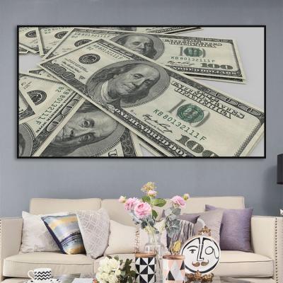 China Burning Dollar Art Canvas Modern Wall Decor Inspiration 100 Dollar Canvas Art On Canvas Paintings for sale