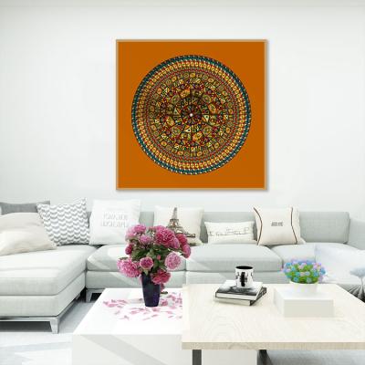 China New Crystal Painting Wall Art Classical/Postmodern Luxury Modern Mandala Crystal Porcelain Decor Painting for sale