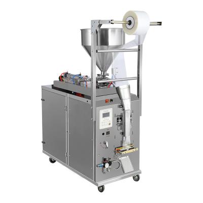 China Food Automatic pickle vegetable fruit Olives Solid Mix Liquid filling with saline salt brine water sealing packing machine for sale