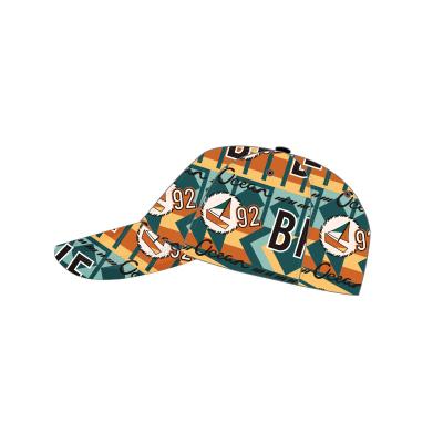 China breathable & Waterproof Fashion Leather Label Ripped Hat Solid Color Leopard Cow Sunflower Camouflage Print Men Women Sport Baseball Caps for sale