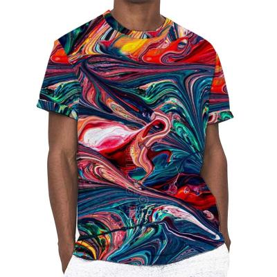 China QUICK DRY unisex sublimation t-shirt blank 100% polyester plain plus size tees for sale