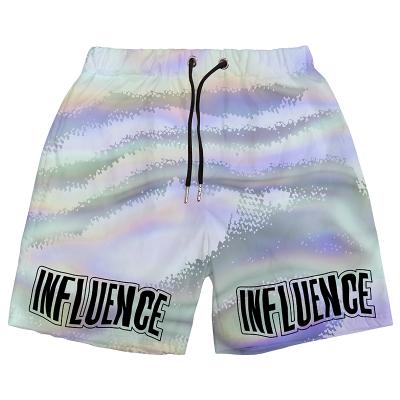 China Anti-wrinkle manufacturing high quality unisex OEM design over the knee custom sublimation logo mesh shorts for sale