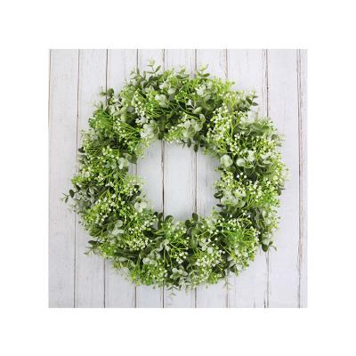 China New home decoration high quality porcelain manufacture a variety of design simulation Christmas wreath for sale