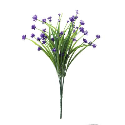 China Home decoration sale high quality 7 good price good price bifurcated spring grass is full of green plants for sale