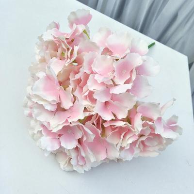 China Vibrant High Quality Home Decoration Fabric 10 Heads Hydrangea Bouquet For Wedding Decoration for sale