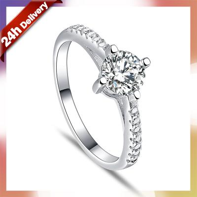 China FASHIONABLE Dylam Wedding Ring Rings For Women Engagement Zircon silver aa designs 925 Sterling Bling Elegant Fashion 2020 for sale