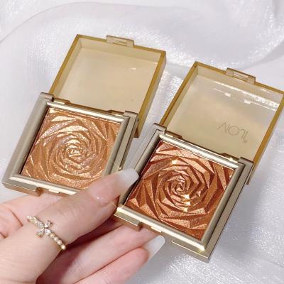 China 3D Makeup Rose Highlight Bronzers Hot Sale Face Highlight Bar Iluminador Makeup Sunscreen Cosmetics for sale