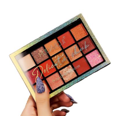 China Waterproof Easy To Color Premium Quality 15 Color Matte Texture Long Lasting Waterproof Eyeshadow Palette for sale