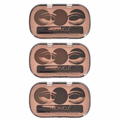 China High Quality Waterproof Wholesale Private Label Brow Powder Eyebrow Makeup 2 Color Waterproof Eyebrow Powder Palette for sale