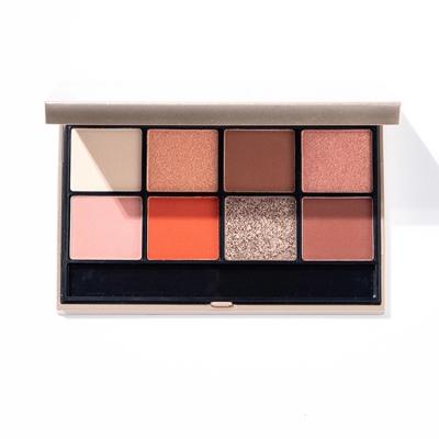 China Waterproof Matte Shimmer Natural Makeup Eyeshadow Metallic Palette 8 Color Eyeshadow Palette Classic Shimmer for sale