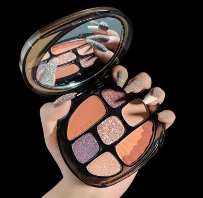 China Stunning New Arrival Waterproof Eyeshadow Palette 7 Color Make Up Matte Shimmer Eye Shadow Beauty Palette for sale