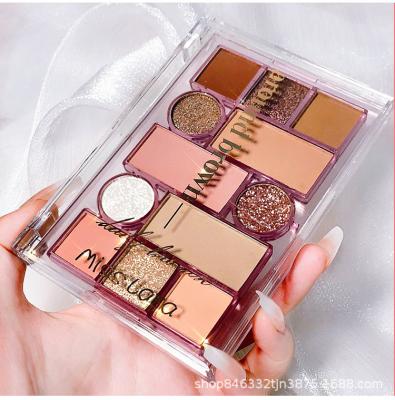 China Wholesale Vegan Waterproof Shimmer Matte Stocked Makeup Natural Color High Dye Eyeshadow Palette for sale