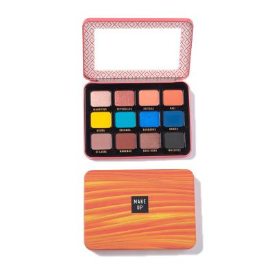 China Waterproof Classic Make Up Vegan High Pigment Matte Nature Private Label Tin Eyeshadow Palette for sale