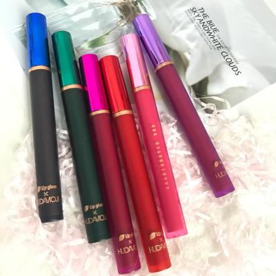 China Custom Matte Liquid Lipstick Wholesale Vegan Waterproof Unique Luxury Waterproof Long Lasting Makeup Lip Gloss for sale