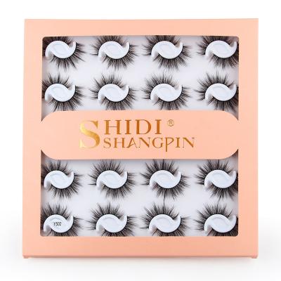 China Natural Long 20 Pairs Overdo And Thick Gear Mixed 20mm Fake Lashes 3D Lengthened Stage Lashes for sale