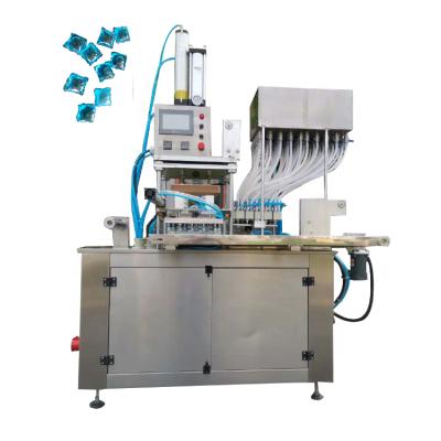 China Automatic Water Soluble Beverage Film Wrap Machine For Liquid Powder Detergent Pod Making Machine for sale