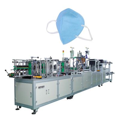 China Garment Shops Automatic Folded Mask Making& Up Breathing Repiratory Machine CE Nonwoven Fabrics 2020 FRS 220V / Can Customize Flat-Fold 10KW for sale