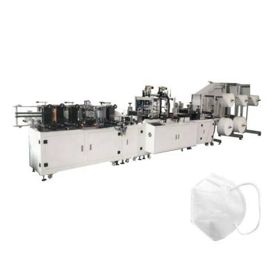 China Hotels Automatic Three Dimensional Folding Medical Mask KN95 N95 Face Mask Nonwoven Machine For Sale China Health Care CE FRS HMI 2000 for sale